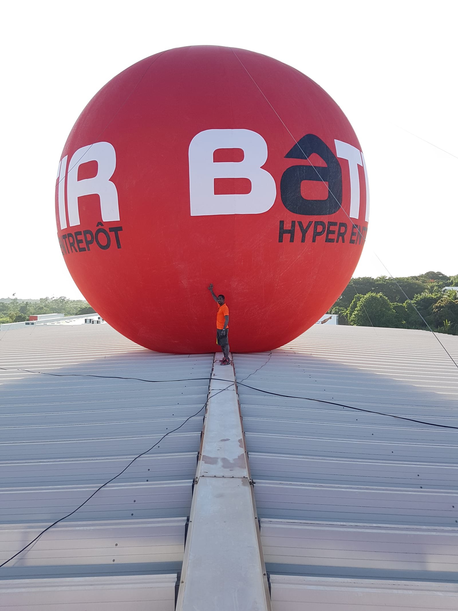Boule gonflable Bâtir